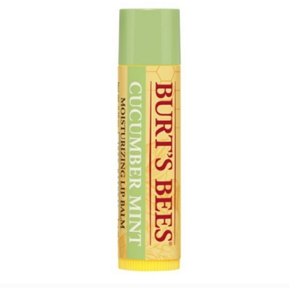 Burt’s Bee Cucumber Mint Moisturizing Lip Balm NEW Sealed - Picture 5 of 6